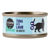 cosma nature 24 x 70 g - pack ahorro - atun y cordero