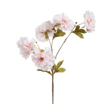 Tallo de clavel artificial crema h70