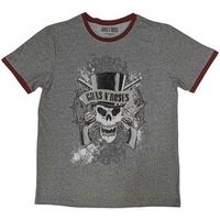 guns n roses tops y camisetas faded skull para mujer