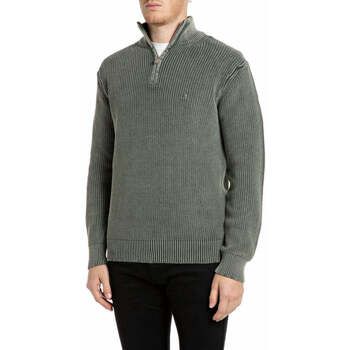 Replay Jersey Maglione Half-Zip in Cotone Effetto Used para hombre