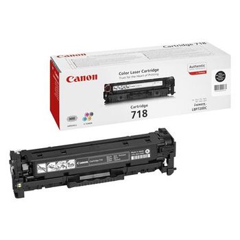 Canon 718 Black Original Laser Toner Cartridge (2662B002AA)