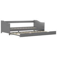 cama para adultos  estructura de sofa cama madera de pino gris 90x200 cm