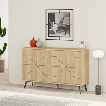 Aparador  beige 123 x 35 x 62 cm