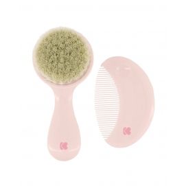 Peine y cepillo con cerdas naturales Savanna Rosa