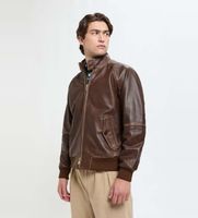 baracuta para hombre brcps1127ut2995 chaqueta de cuero g9 marron xl casual piel