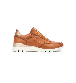 Pikolinos para mujer. W4R-6731 Zapatillas de Piel Cantabria marrón (36), 3 a 5cm, Cordones, Casual