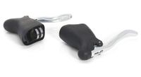 par de palancas de freno xlc bl r01 negro plata