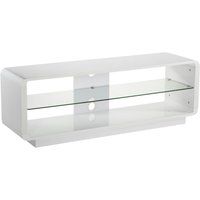 alphason luna 1400 tv stand - white white
