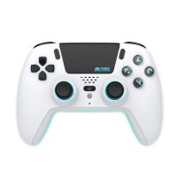 mando trade invaders hw-1019 bluetooth led blanco para ps5 y multiplataforma