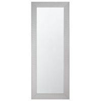 espejo de pared plateado 50 x 130 cm vertical salon dormitorio acabado elegante derval