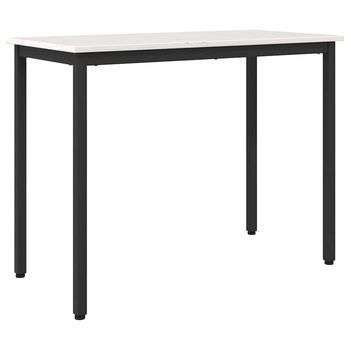 Mesa 100 X 50 X 77 Cm Madera Ingenierizada Y Acero Vidaxl
