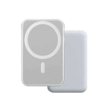 Power Bank Klack Magnética Qi y Magsafe de 10.000 Mah y 15W Blanca