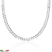 cadena barbada de plata 925 45mm