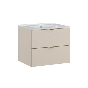 Mueble bajo lavabo encastrado 60cm paneles de melamina y de mdf