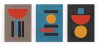 set 3 lienzos 60x40 impresion formas geometricas