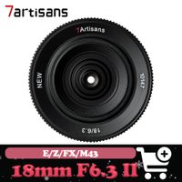 7artisans 18mm f63 ii lente de tapa gran angular lente de paisaje lente de camara personalizada para sony e fuji canon panasonic s5m43