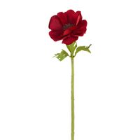 tallo de anemona artificial roja h35