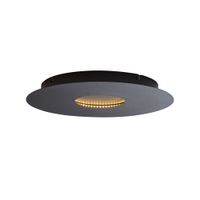 lampara techo moderna negra led 40 cm