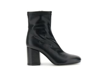 botines elásticos efecto piel black 37