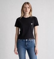 guess para mujer w6gp11k2933 camiseta elisabette negro xs casual algodon manga corta