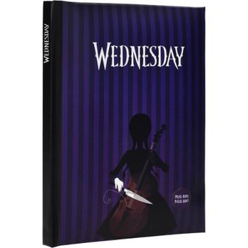 Libreta Wednesday Tocando El Cello Con Luz Wednesday