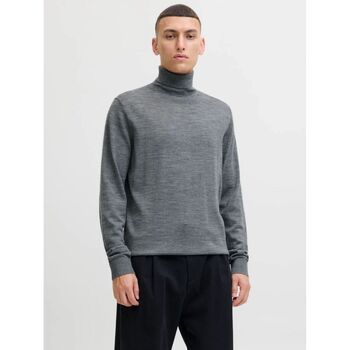 Jack & Jones Jersey 12216829 MERINO KNIT ROLL-MEDIUM GREY MELANGE para hombre