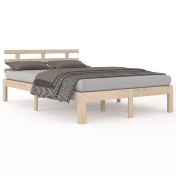 Estructura De Cama Sin Colchón 140x190 Cm Vidaxl