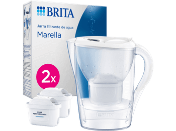Jarra Filtrante - BRITA Marella, indicador digital, tapa abatible, incluye 1 filtro MAXTRA PRO Pure Performance