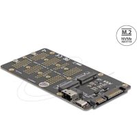 adaptador m2 delock para ssd pcie y sata con puertos usb-c