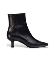 wonders para mujer g-7111 zapatos de piel flex fit 11 negro 36 1 a 3cm cremallera casual
