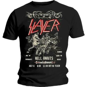 Slayer Camiseta manga larga Vintage Flyer para hombre
