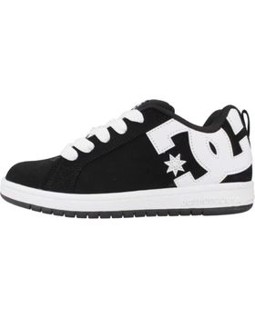 de DC SHOES ZAPATILLAS DC SHOES COURT GRAFFIK PARA NIÑOS NEGRAS Y BLANCAS NEGRO