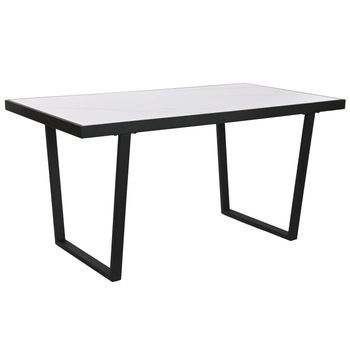 Mesa Comedor Metal Ceramica 150x80x75 42,35 Negro