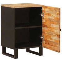 mueble de cuarto de bano con puerta natural 38 x 33 x 58 cm