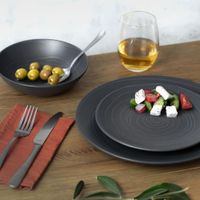 plato llano x6 gres gris