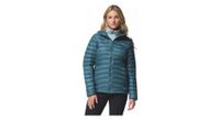 chaqueta con capucha columbia corelite azul  mujer