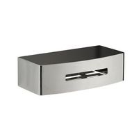 portaobjetos rectangular de ducha de acero inoxidable cromado