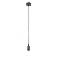 armazon de techo colgante puja de altura regulable e27 220240v ip20 fabricado en metal color marron
