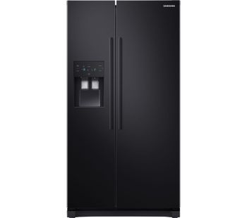 Samsung American-Style Fridge Freezer Black RS50N3513BC/EU, Black