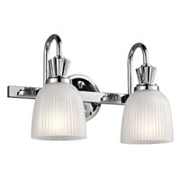 aplique de pared para banos cora 2 luces
