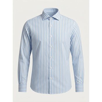 Archivium Camisa manga larga SR11CA NES07 LINEN-240 LIGHT BLUE para hombre
