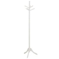 perchero de madera color blanco 44x44x172h cm