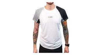 Maillot de manga corta oxsitis x train hombre blanco negro