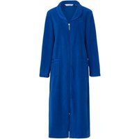 zip front fleecy housecoat