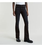 g-star para mujer d21290-a634-g730 jeans 3301 flare negro 2830 casual denim sostenible algod243n reciclado