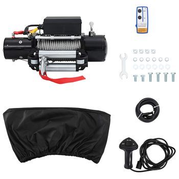 Winch Eléctrico Pvc Negro Vidaxl
