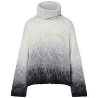 liu jo jersey jersey de cuello alto jacquard en lana cepillada para mujer