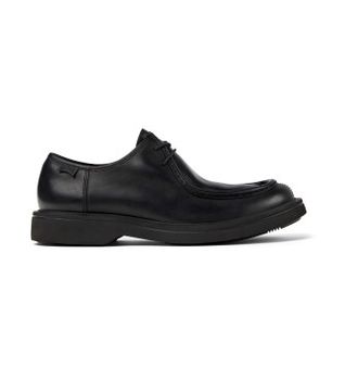 Camper para hombre. K100999-001 Zapatos de piel Norman negro (41), Plano, Cordones, Casual