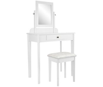 Tocador velia madera blanco 42x73x130 cm