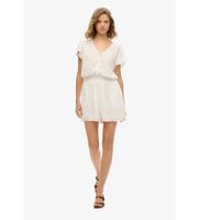 superdry para mujer w8011880a mono estampado de manga corta blanco xs casual viscosa